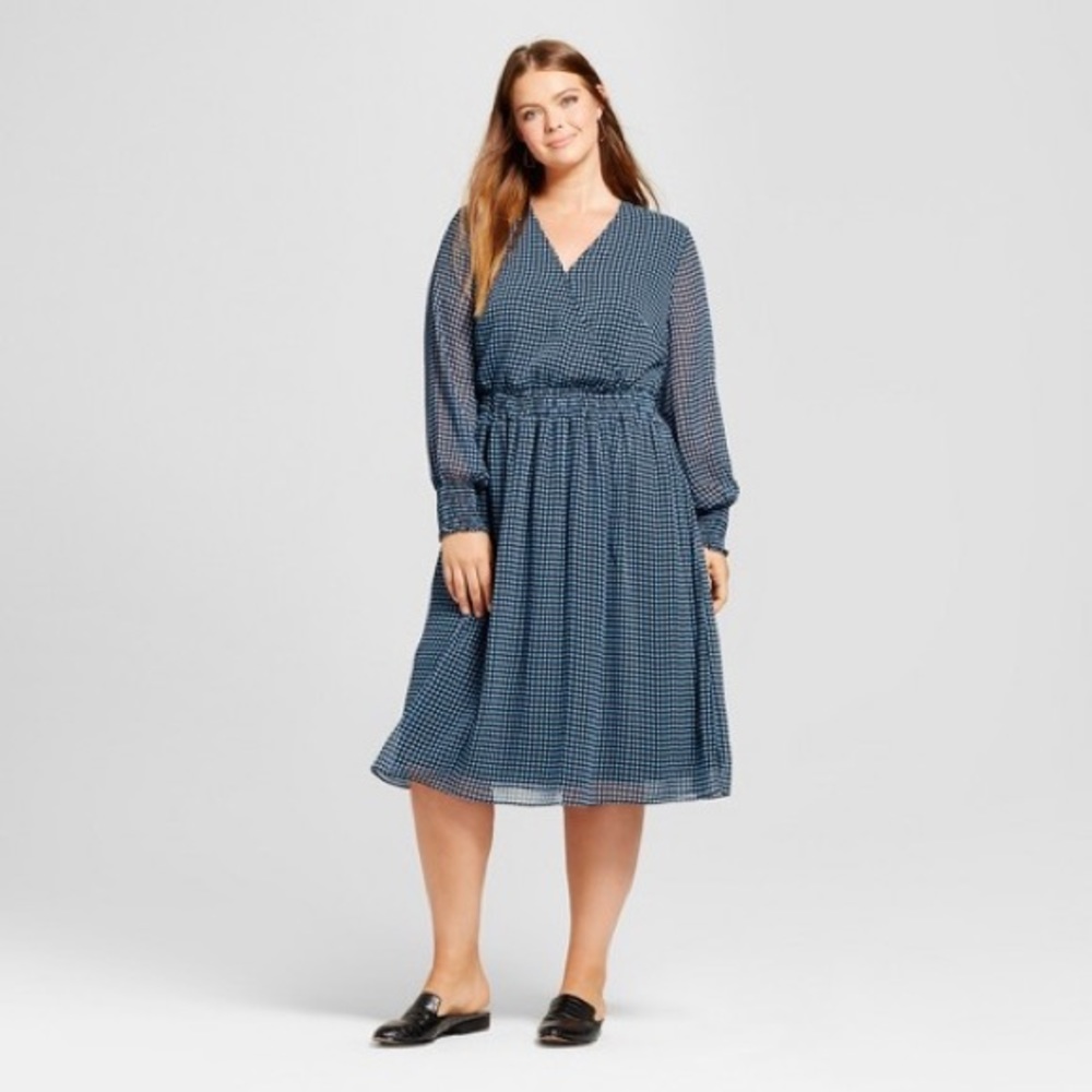 Who What Wear Smocked Waist Dress